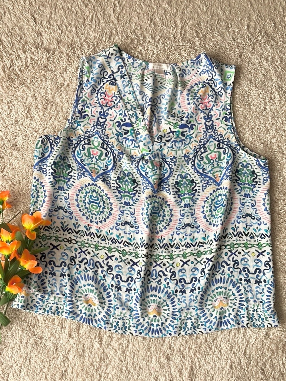 Finn & Grace | Bohemian Print Sleeveless Top